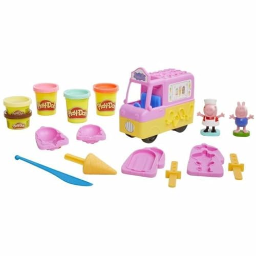 Set de joacă, Play-Doh, Peppa Pig, Camionul cu înghețată