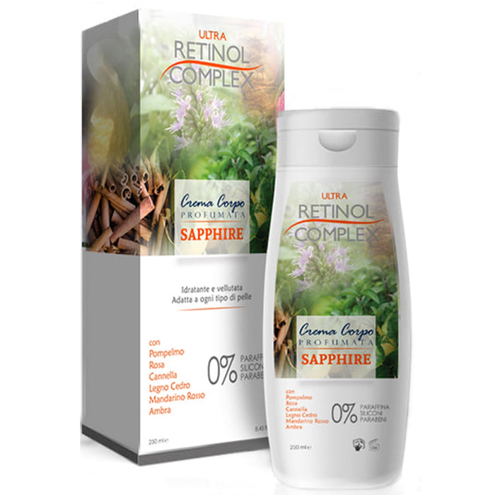 Cremă corp, Retinol Complex SAPPHIRE, 250 ml, parfum delicat