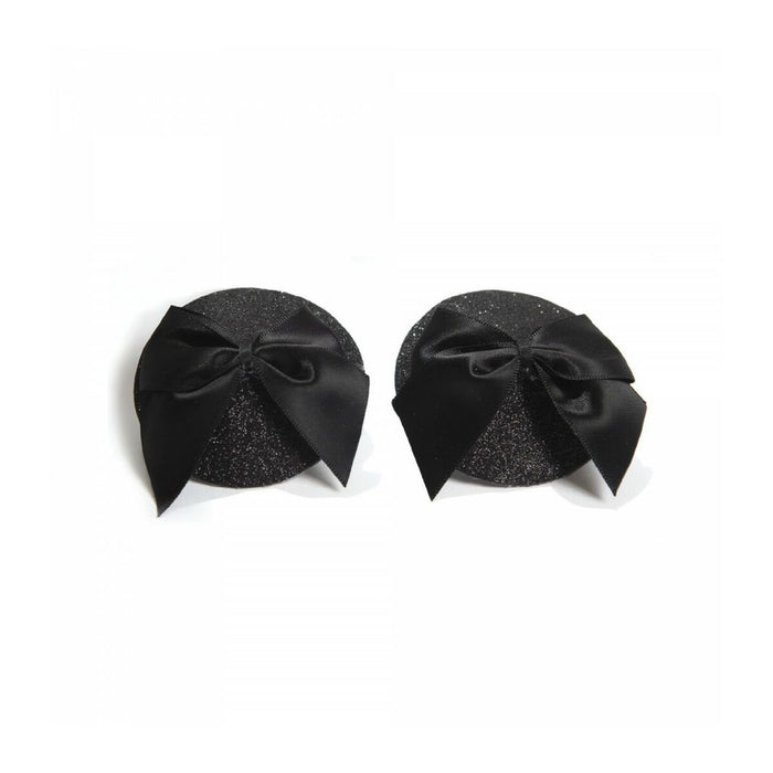 Pasties autoadezive, Bijoux Indiscrets, BOW, reutilizabile, negru
