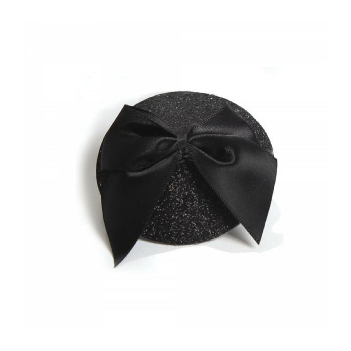 Pasties autoadezive, Bijoux Indiscrets, BOW, reutilizabile, negru
