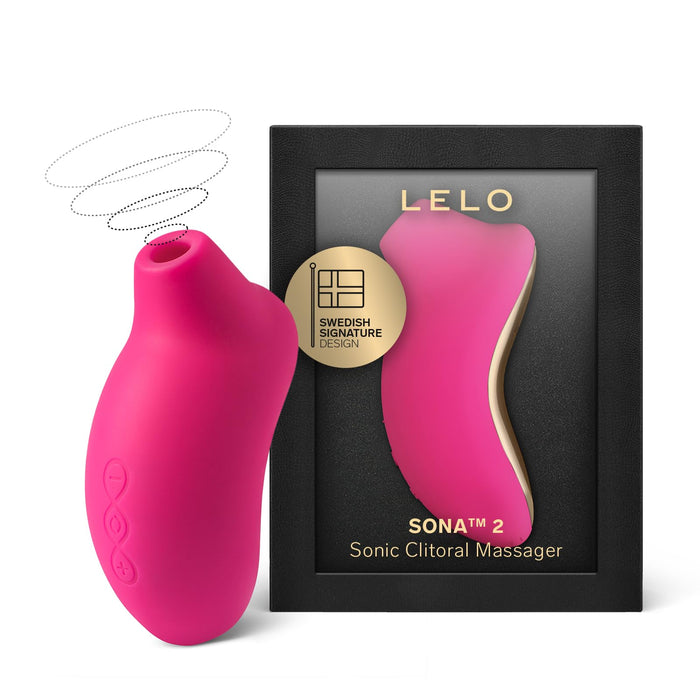 Vibrator sonic, Lelo SONA 2, silicon, roșu intens