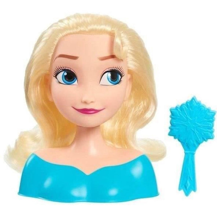 Păpușă pentru coafat, Disney Frozen, Elsa, 20 cm, coamă bogată