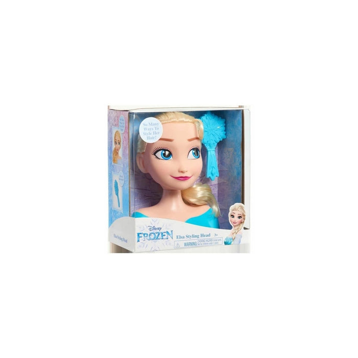 Păpușă pentru coafat, Disney Frozen, Elsa, 20 cm, coamă bogată