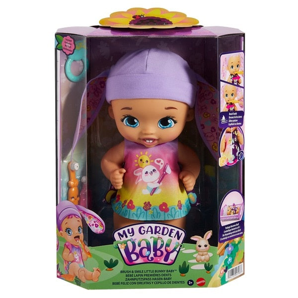 Păpușă bebeluș, Mattel My Garden Baby, Iepuraș, parfumată