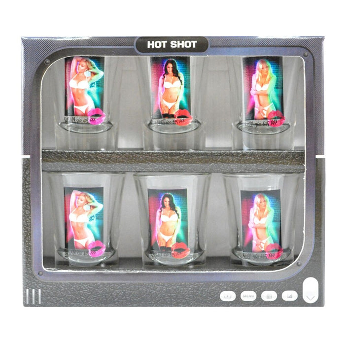 Set pahare shot, Hotshot, Hot Shot Woman, sticlă, 35 ml