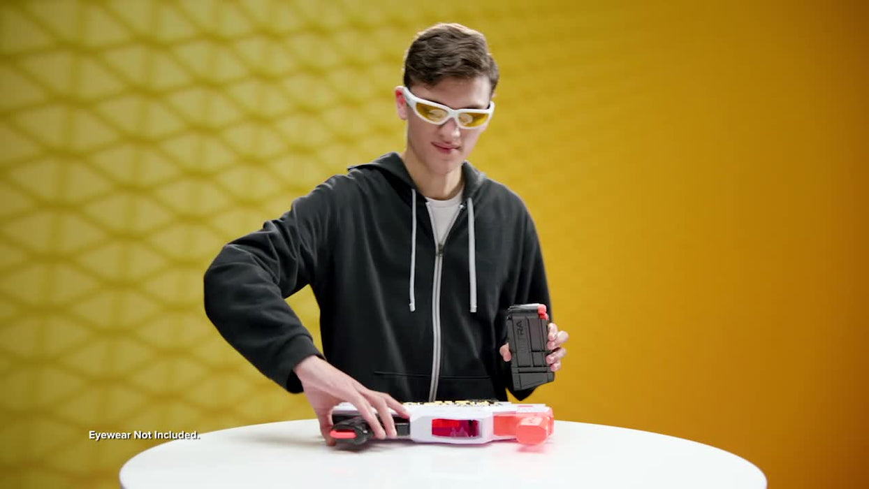Pistol cu săgeți, Nerf Ultra AMP, alb-negru-portocaliu