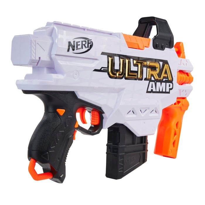 Pistol cu săgeți, Nerf Ultra AMP, alb-negru-portocaliu