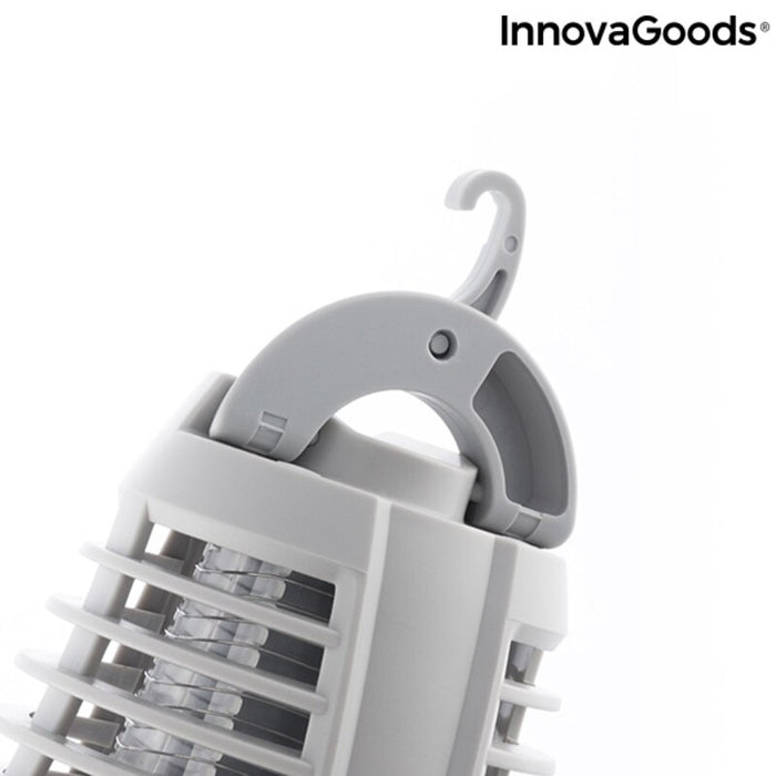 Lampă antițânțari InnovaGoods, 2-în-1, reîncărcabilă, LED