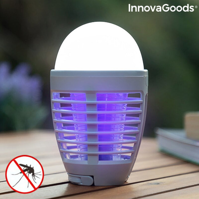 Lampă antițânțari InnovaGoods, 2-în-1, reîncărcabilă, LED