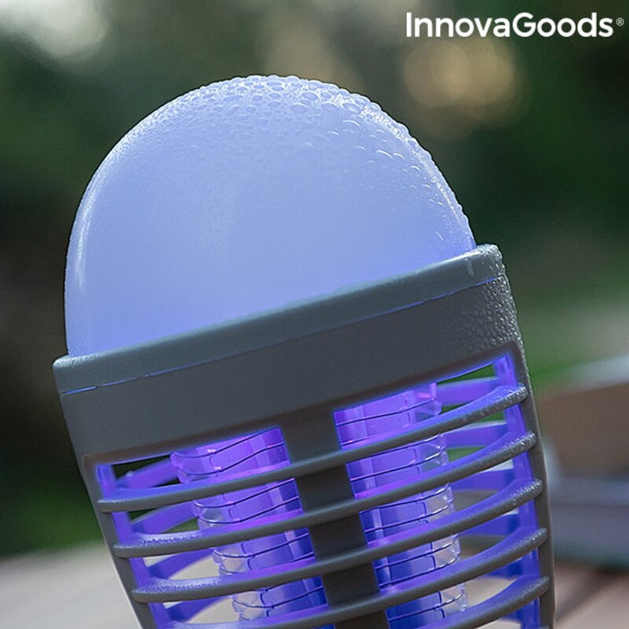 Lampă antițânțari InnovaGoods, 2-în-1, reîncărcabilă, LED