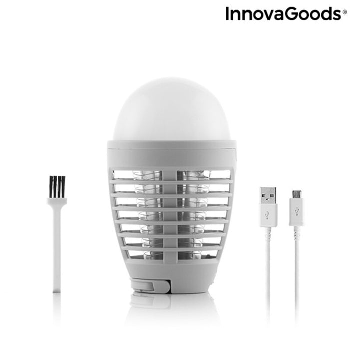 Lampă antițânțari InnovaGoods, 2-în-1, reîncărcabilă, LED