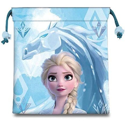 Săculeț depozitare, Disney, Frozen 2, albastru, 22 cm