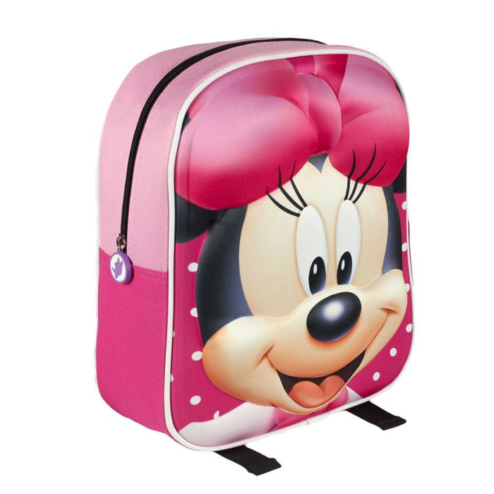 Ghiozdan grădiniță, Disney, Minnie Mouse 3D, roz