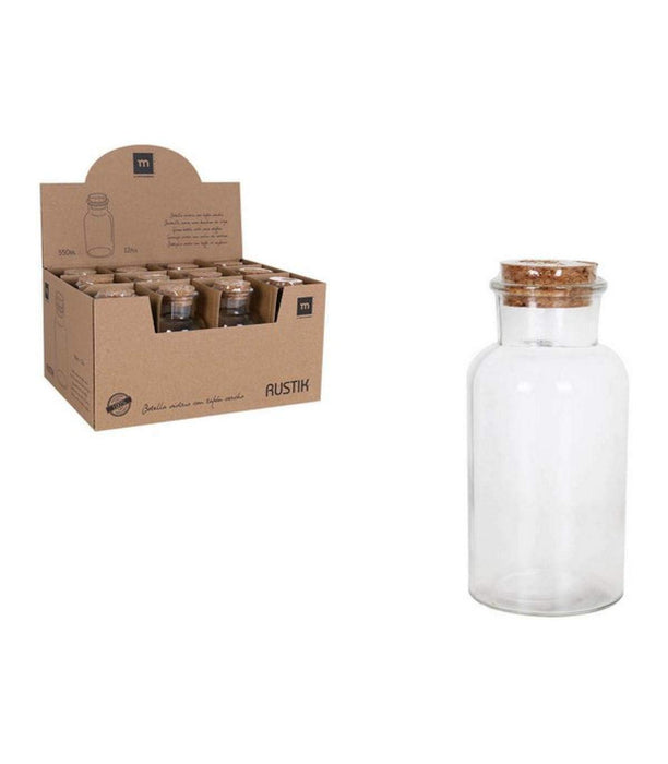 Borcan sticlă La Mediterranea 1000 ml, dop plută