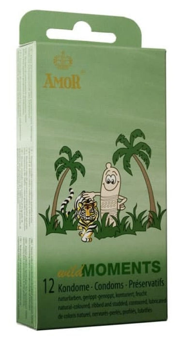 Prezervative stimulante, Amor, Wild Moments, 54 mm, latext, 3 buc