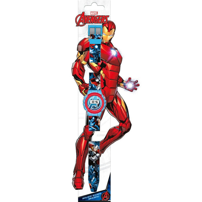 Ceas digital copii, Marvel, Avengers 16049, multicolor, tematică supereroi
