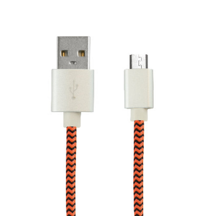 Cablu USB la Micro USB, KSIX, 1m, design sportiv