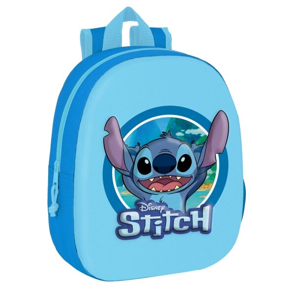 Rucsac școlar, Cyp Brand, Stitch 3D, albastru