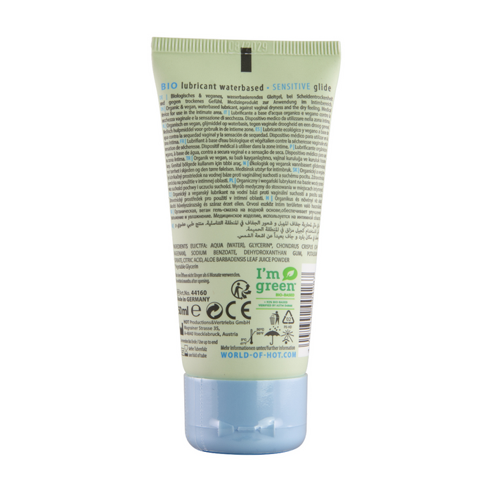Lubrifiant pe bază de apă, Hot, BIO Sensitive, 50 ml