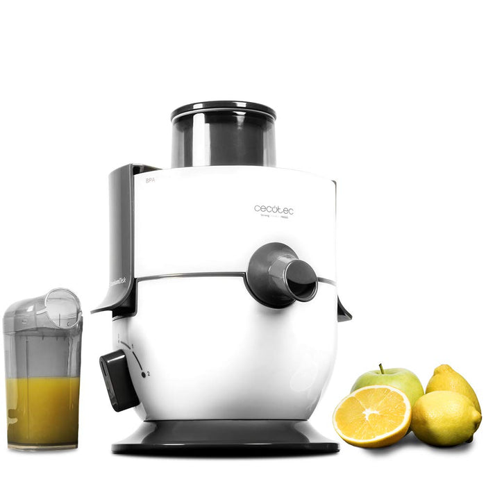Storcător fructe și legume, Cecotec ExtremeTitanium 19000, 650 W, Alb
