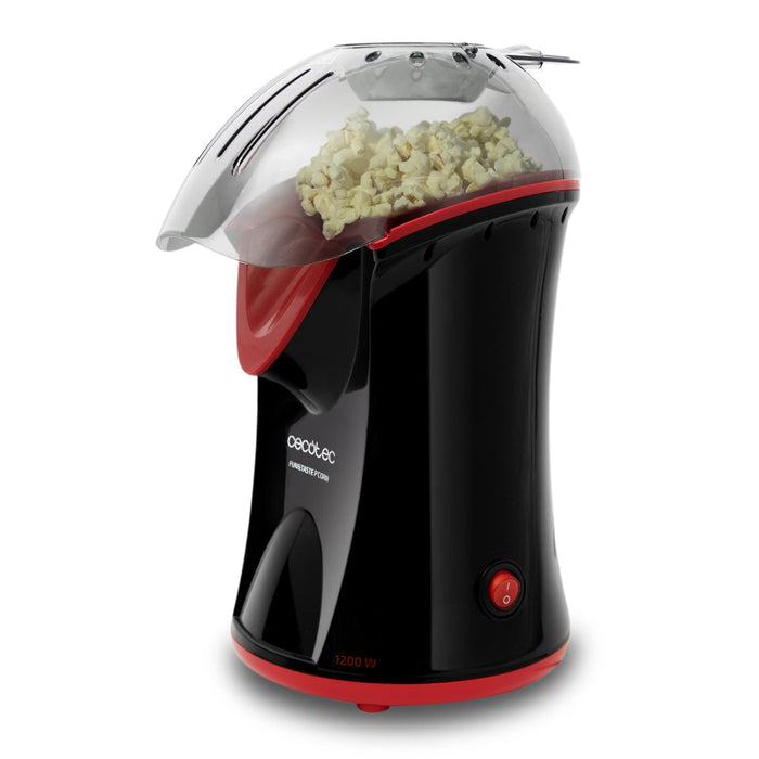 Aparat de făcut popcorn, Cecotec 3040, 1200 W, negru/roșu