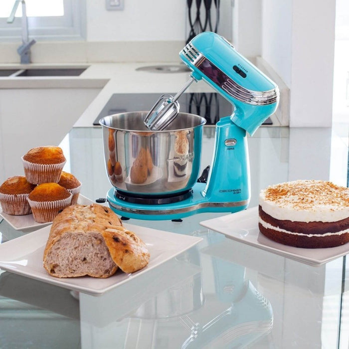 Mixer cu bol, Cecotec Cecomixer Easy 4041, 250 W, Albastru/Inox