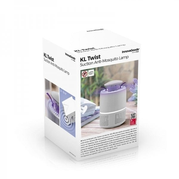 Lampă anti-țânțari, InnovaGoods Kl Twist, negru, compact