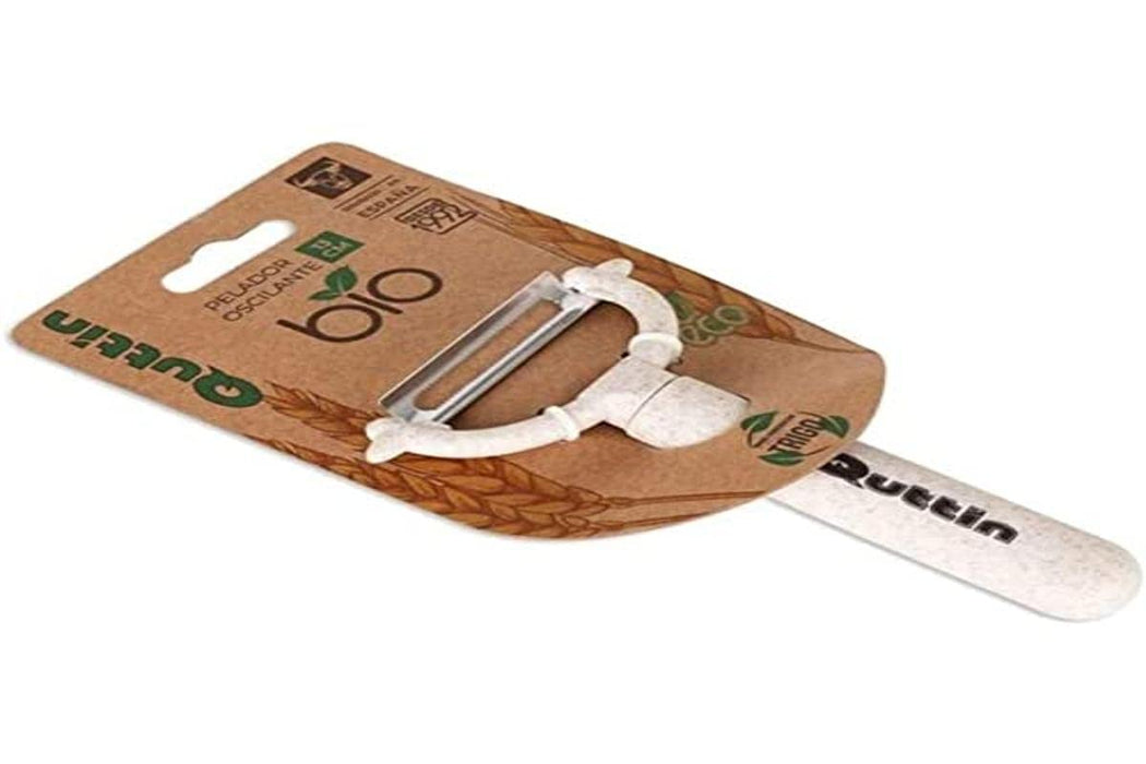 Curățător legume, Quttin, Ecologic, 13 cm, alb