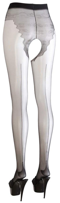 Dresuri crotchless, Cottelli Collection, negre, mărimea 3