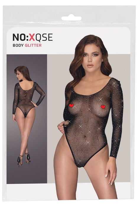 Body, Cottelli Collection, negru, dantelă