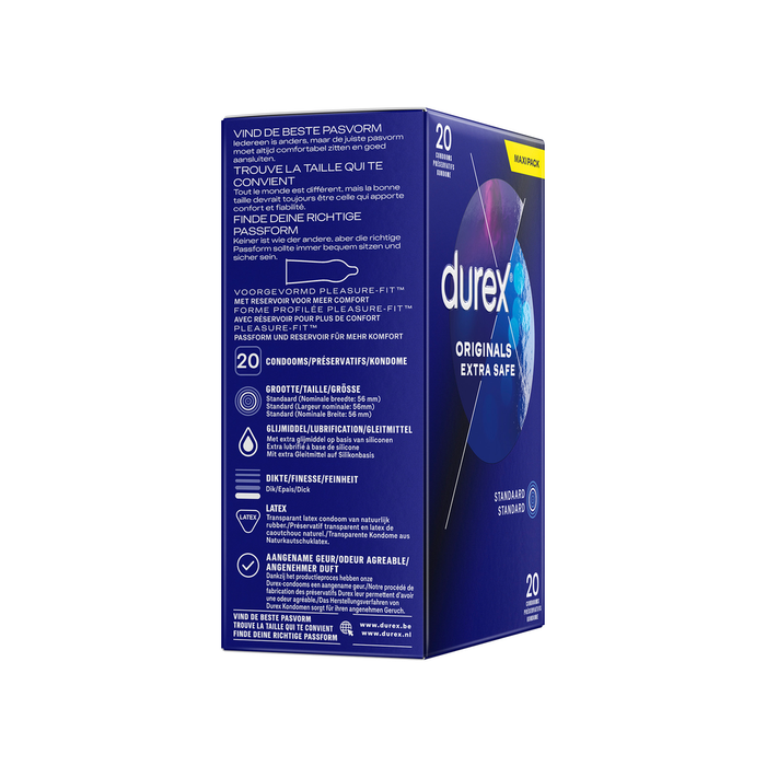 Prezervative, Durex Topsafe, latex gros, 20 bucăți