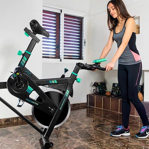 Bicicletă staționară Cecofit Power Active 7018, negru, sistem magnetic