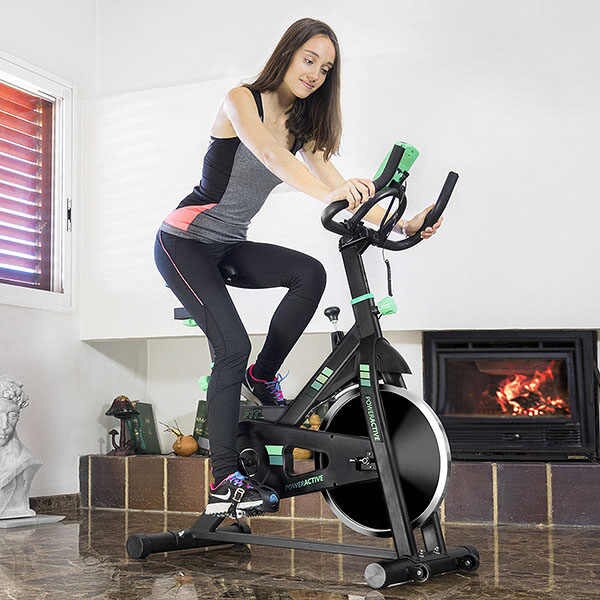 Bicicletă staționară Cecofit Power Active 7018, negru, sistem magnetic