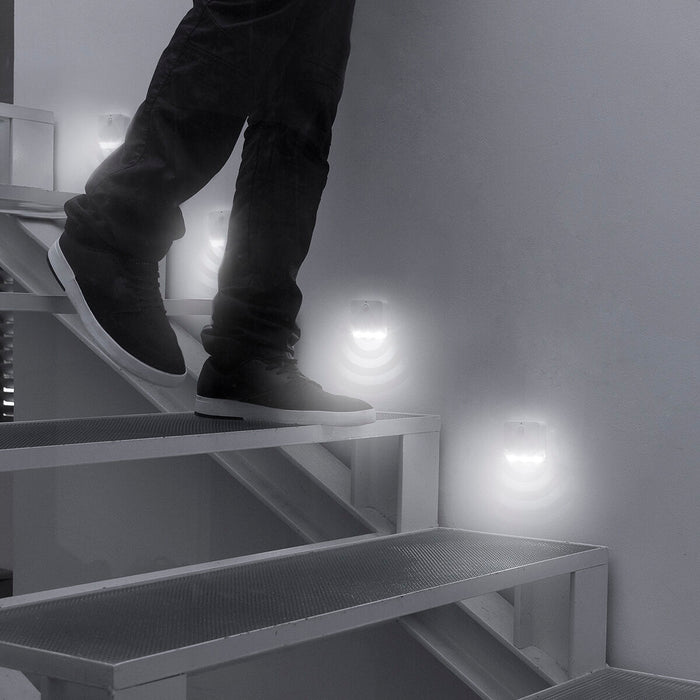 Lampa LED cu senzor, Innovagoods, alb, 2 unități