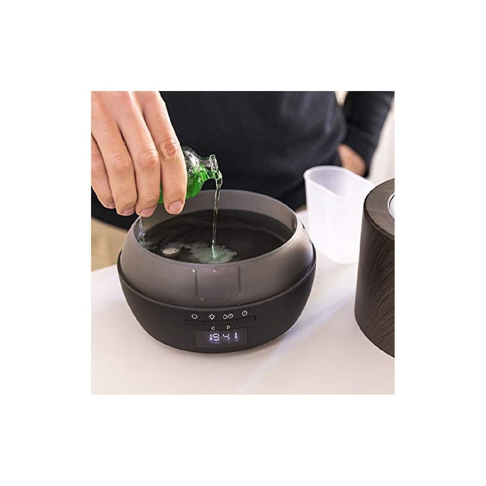Umidificator, Cecotec PureAroma 500 Smart, lemn închis, 500 ml