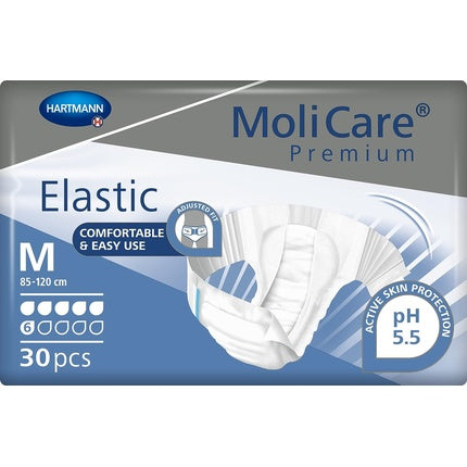 Scutece incontinenta, Hartmann, MoliCare Premium Elastic, 6 picături, M