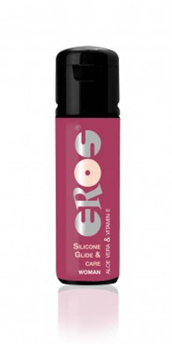 Lubrifiant siliconic, Eros, 30 ml, Aloe Vera, Vitamina E