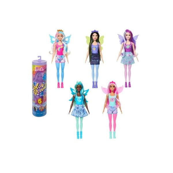 Păpușă Barbie, Color Reveal Rainbow Galaxy, 30 cm, teme cosmice