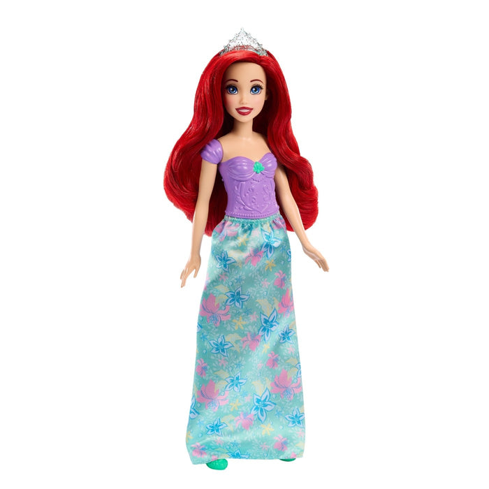 Păpușă Disney, Ariel, rochie caracteristică, păr roșu