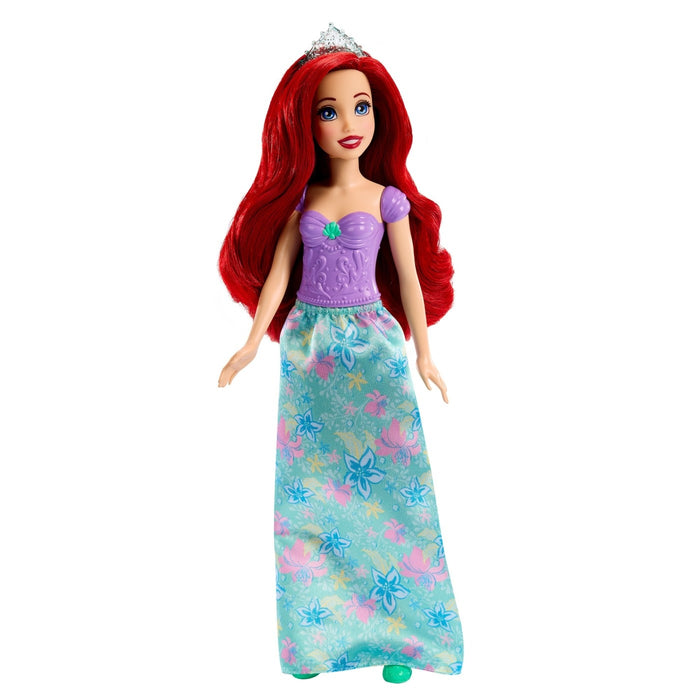 Păpușă Disney, Ariel, rochie caracteristică, păr roșu