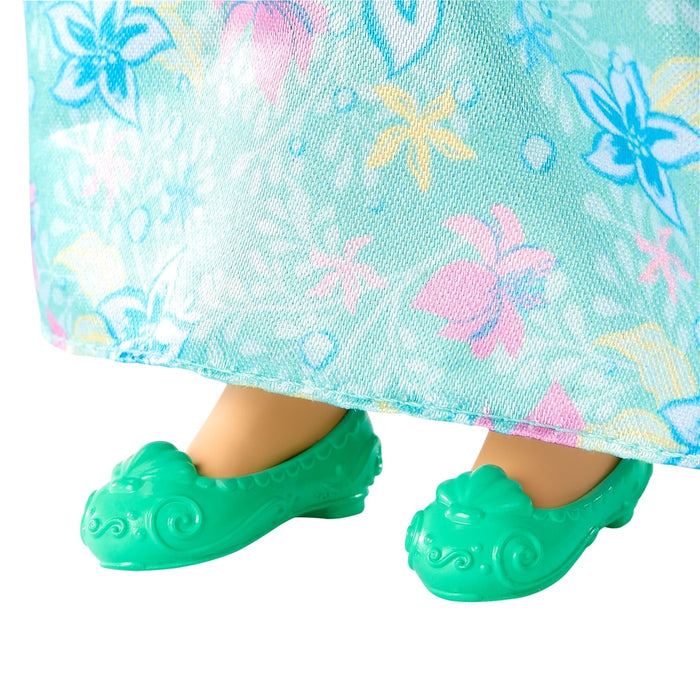 Păpușă Disney, Ariel, rochie caracteristică, păr roșu