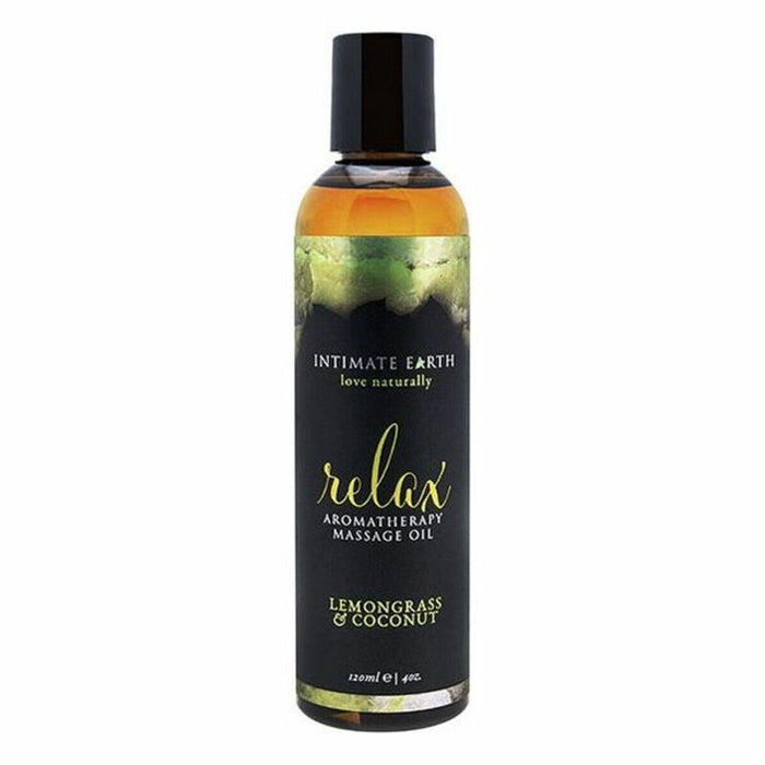 Ulei de masaj, Intimate Earth Relax, Lemongrass și Cocos, 120 ml