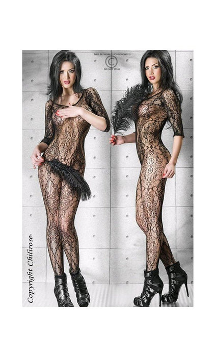 Body catsuit, Chilirose CR3234, negru, S-M