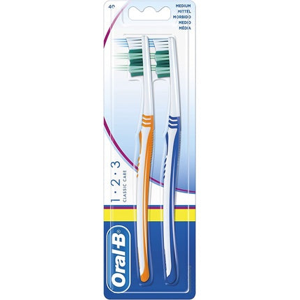 Periuțe de dinți, Oral-B, Classic Clean Medium, set 2 bucăți