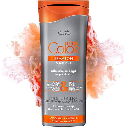 Șampon păr colorat, Joanna, Ultra Color Copper Tone, 200 ml