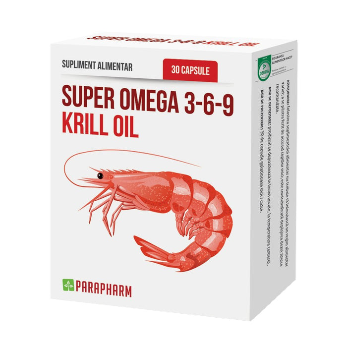 Supliment Omega 3-6-9, Quantum Pharm, ulei de krill, 30 capsule