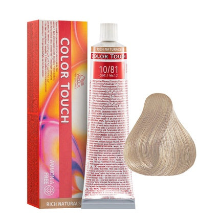 Vopsea de păr fără amoniac, Wella, Color Touch, roșu intens 60 ml