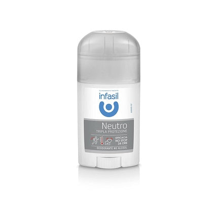 Deodorant stick, Infasil, Neutro Triple Protection, 40 ml