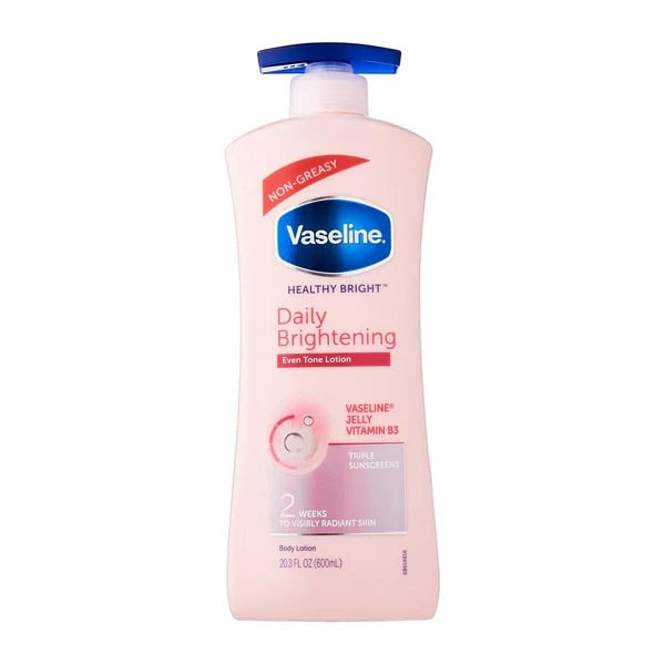 Loțiune corp, Vaseline, Healthy Bright, 600 ml, roz