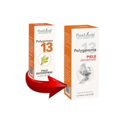 Soluție detoxifiantă, Plantextrakt, Polygemma 13, 50 ml